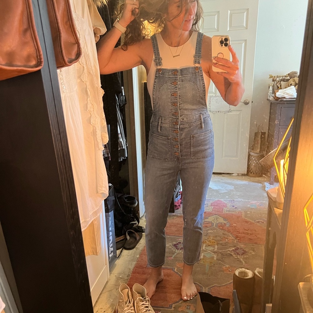 Madewell Button Front Overalls - Picture 6 of 10
